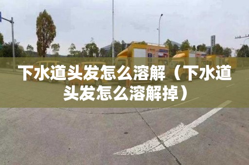 下水道头发怎么溶解（下水道头发怎么溶解掉）