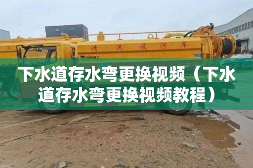 下水道存水弯更换视频（下水道存水弯更换视频教程）