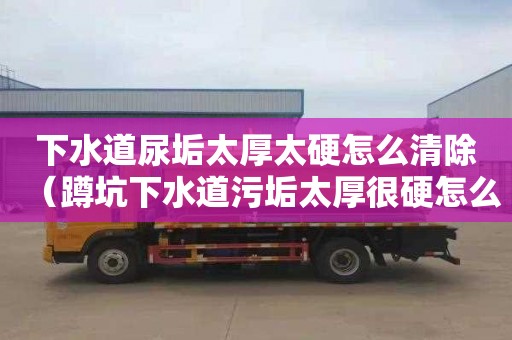 下水道尿垢太厚太硬怎么清除（蹲坑下水道污垢太厚很硬怎么清除）