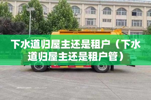 下水道归屋主还是租户（下水道归屋主还是租户管）