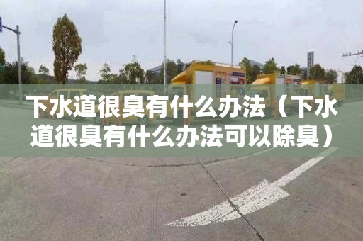 下水道很臭有什么办法（下水道很臭有什么办法可以除臭）