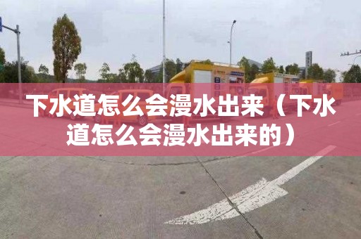 下水道怎么会漫水出来（下水道怎么会漫水出来的）
