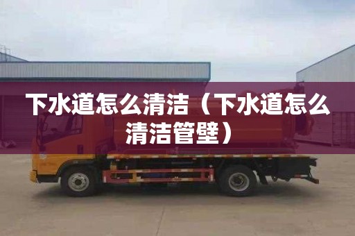 下水道怎么清洁（下水道怎么清洁管壁）