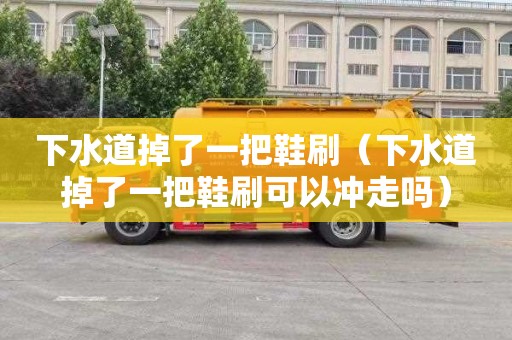 下水道掉了一把鞋刷（下水道掉了一把鞋刷可以冲走吗）