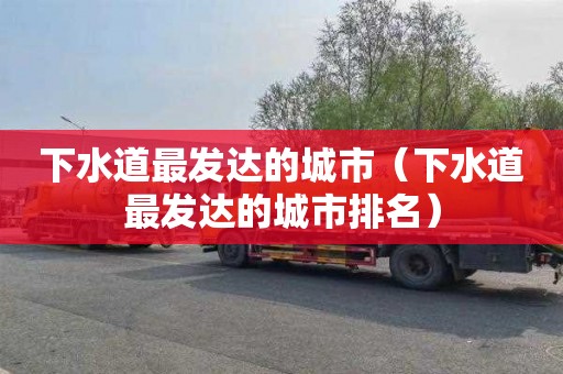 下水道最发达的城市（下水道最发达的城市排名）