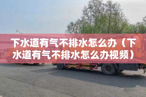 下水道有气不排水怎么办（下水道有气不排水怎么办视频）