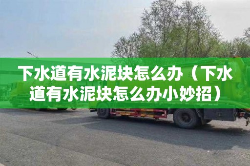 下水道有水泥块怎么办（下水道有水泥块怎么办小妙招）