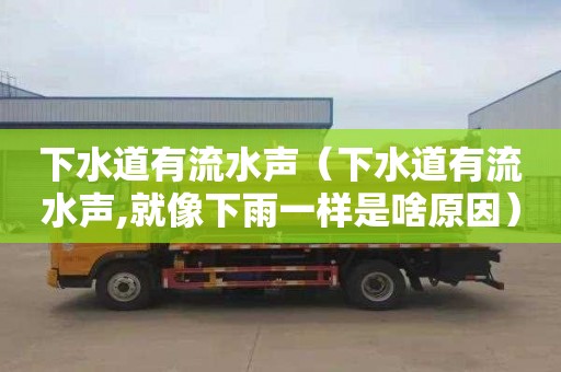 下水道有流水声（下水道有流水声,就像下雨一样是啥原因）