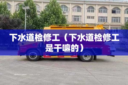 下水道检修工（下水道检修工是干嘛的）