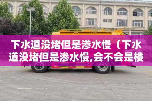 下水道没堵但是渗水慢（下水道没堵但是渗水慢,会不会是楼下堵了）