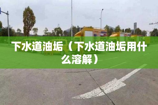 下水道油垢（下水道油垢用什么溶解）