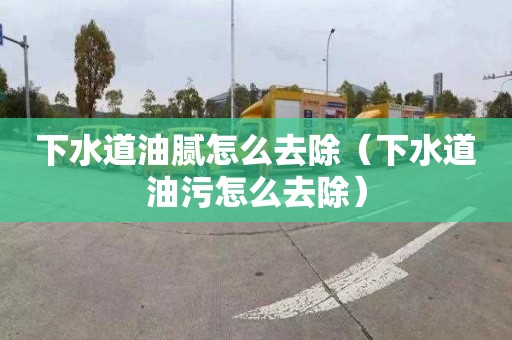 下水道油腻怎么去除（下水道油污怎么去除）