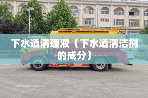 下水道清理液（下水道清洁剂的成分）