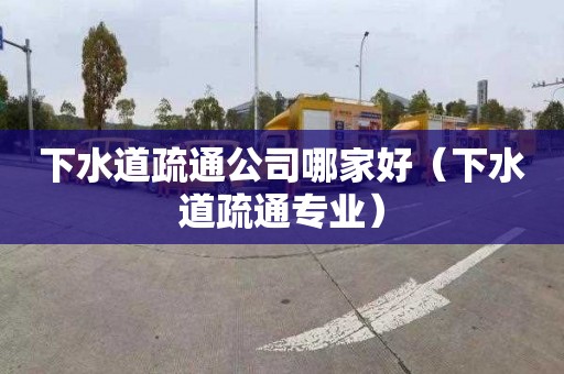 下水道疏通公司哪家好（下水道疏通专业）