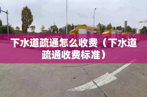 下水道疏通怎么收费（下水道疏通收费标准）