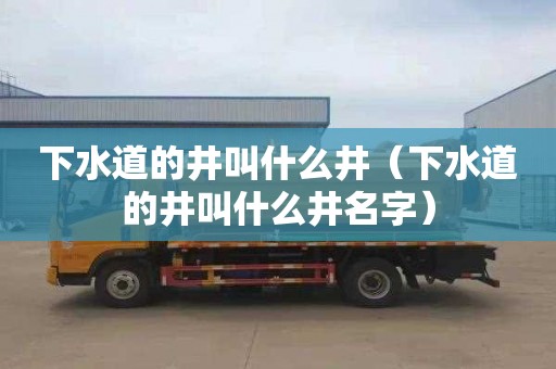 下水道的井叫什么井（下水道的井叫什么井名字）