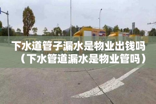 下水道管子漏水是物业出钱吗（下水管道漏水是物业管吗）