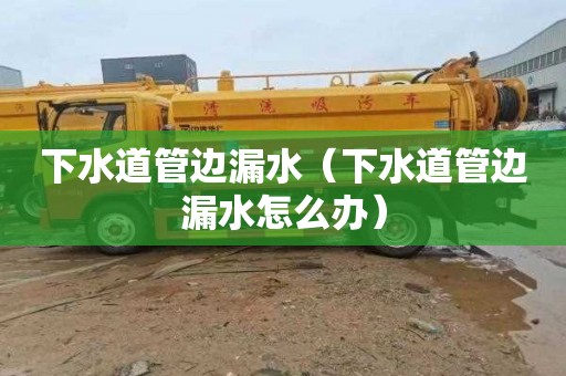 下水道管边漏水（下水道管边漏水怎么办）