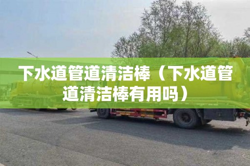 下水道管道清洁棒（下水道管道清洁棒有用吗）