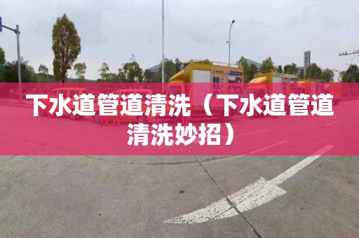 下水道管道清洗（下水道管道清洗妙招）