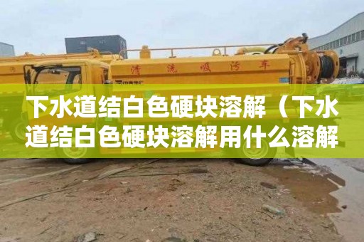 下水道结白色硬块溶解（下水道结白色硬块溶解用什么溶解）