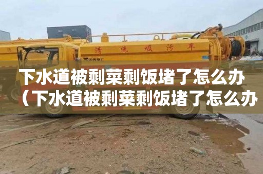 下水道被剩菜剩饭堵了怎么办（下水道被剩菜剩饭堵了怎么办视频）