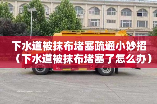 下水道被抹布堵塞疏通小妙招（下水道被抹布堵塞了怎么办）