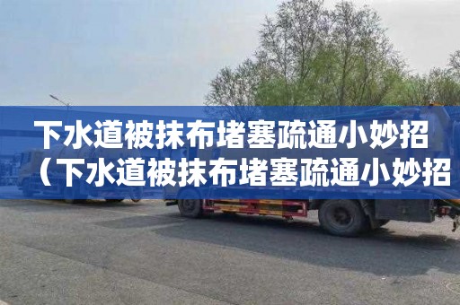 下水道被抹布堵塞疏通小妙招（下水道被抹布堵塞疏通小妙招图片）