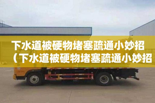下水道被硬物堵塞疏通小妙招（下水道被硬物堵塞疏通小妙招图片）