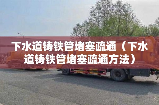 下水道铸铁管堵塞疏通（下水道铸铁管堵塞疏通方法）