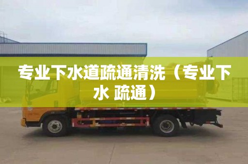 专业下水道疏通清洗（专业下水 疏通）