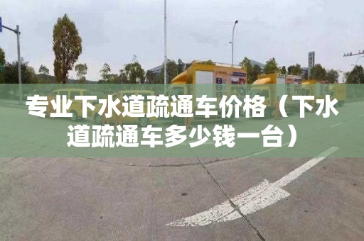 专业下水道疏通车价格（下水道疏通车多少钱一台）
