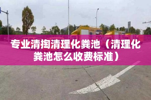 专业清掏清理化粪池（清理化粪池怎么收费标准）