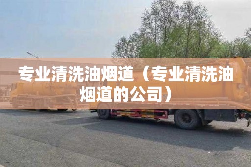 专业清洗油烟道（专业清洗油烟道的公司）