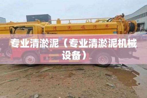 专业清淤泥（专业清淤泥机械设备）