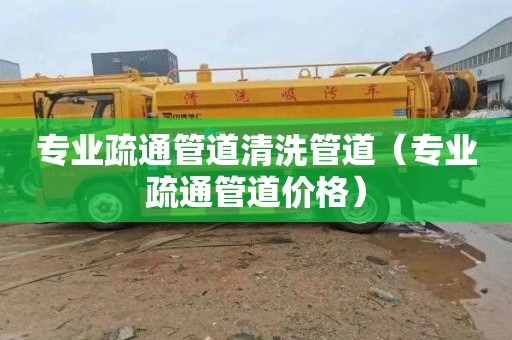专业疏通管道清洗管道（专业疏通管道价格）