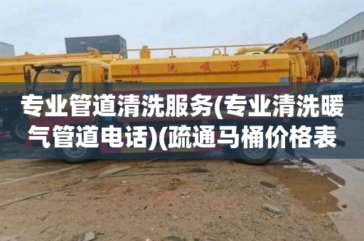 专业管道清洗服务(专业清洗暖气管道电话)(疏通马桶价格表)
