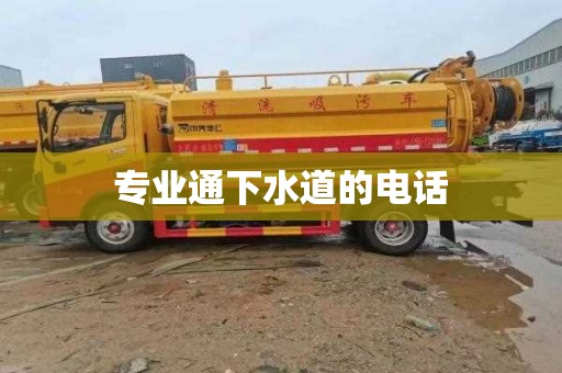 专业通下水道的电话