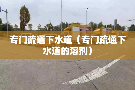专门疏通下水道（专门疏通下水道的溶剂）