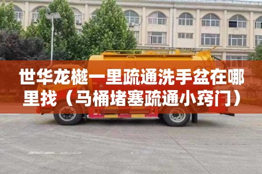 世华龙樾一里疏通洗手盆在哪里找（马桶堵塞疏通小窍门）
