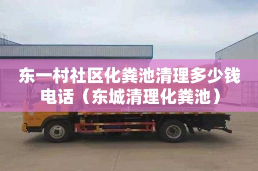 东一村社区化粪池清理多少钱电话（东城清理化粪池）
