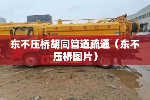 东不压桥胡同管道疏通（东不压桥图片）