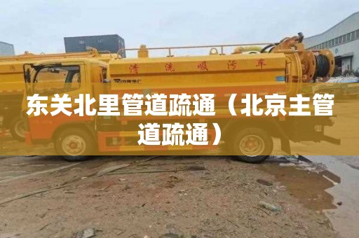 东关北里管道疏通（北京主管道疏通）