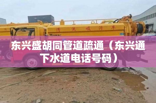东兴盛胡同管道疏通（东兴通下水道电话号码）