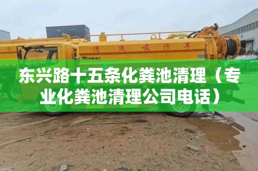 东兴路十五条化粪池清理（专业化粪池清理公司电话）