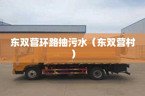 东双营环路抽污水（东双营村）
