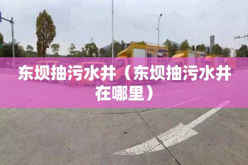 东坝抽污水井（东坝抽污水井在哪里）