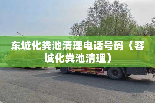 东城化粪池清理电话号码（容城化粪池清理）