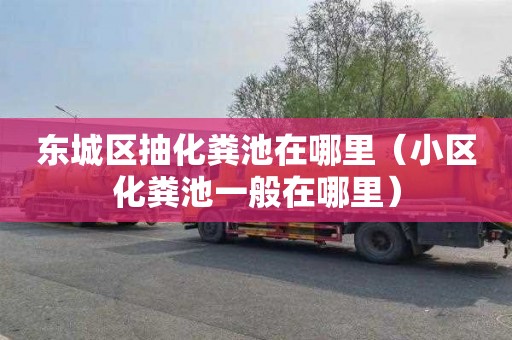 东城区抽化粪池在哪里（小区化粪池一般在哪里）