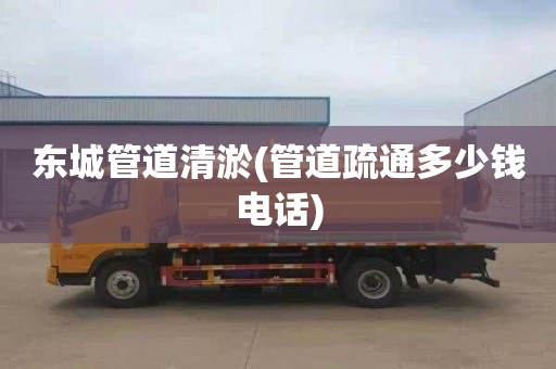东城管道清淤(管道疏通多少钱电话)